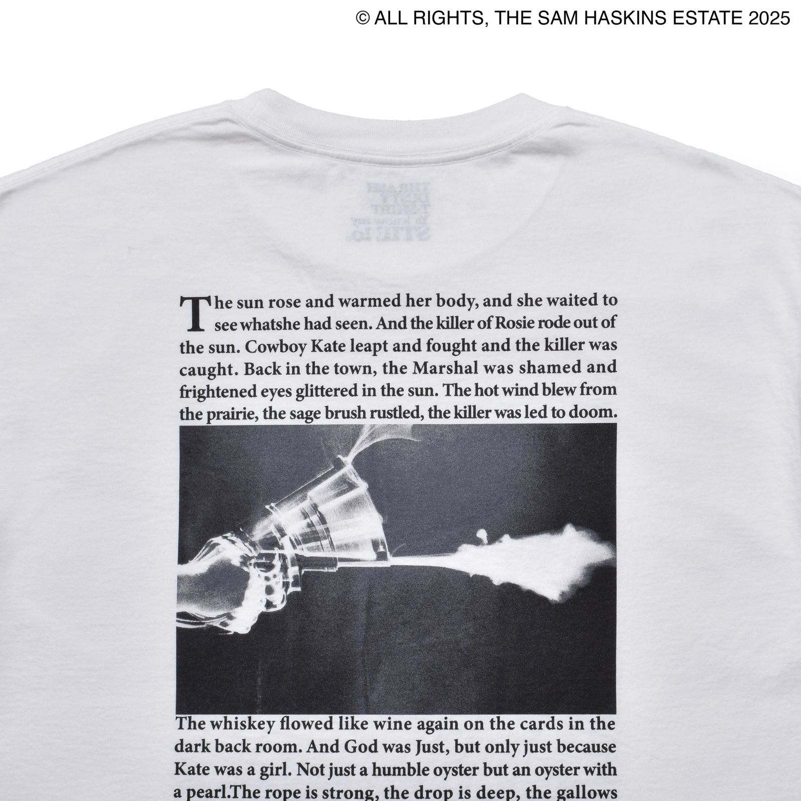 Sam Haskins × Stie-lo “kate” Tee （WHT）｜サム・ハスキンス×スティーロ ケイト プリントTシャツ｜25MND-STL005