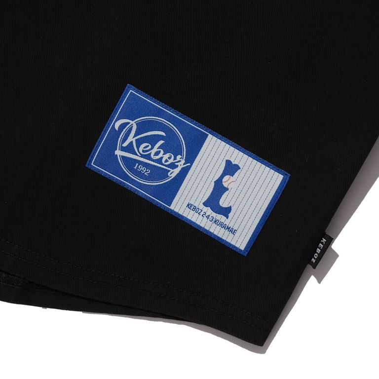 CALEE - × KEBOZ BASEBALL SHIRT (BLACK) / × ケボズ ベース CALEE - × KEBOZ BASEBALL SHIRT (BLACK) / × ケボズ ベース