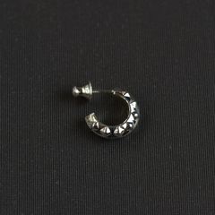 STUDS ROLL SILVER PIERCE ＜REGULAR＞ (SILVER) / スタッズロール シルバーピアス