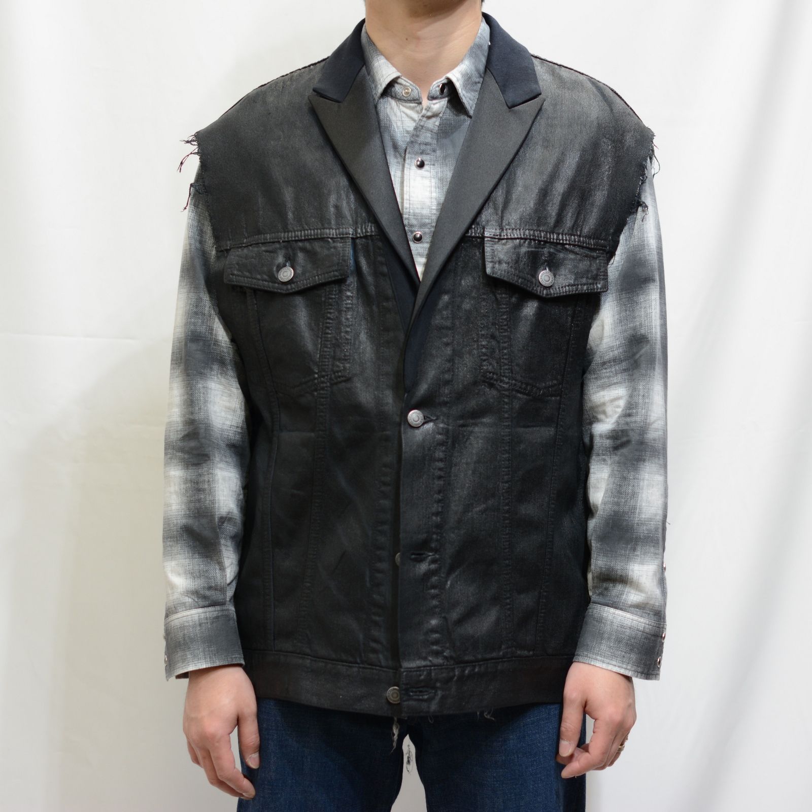 MINEDENIM - B.Covered Denim Tuxedo Gilet | chord online store