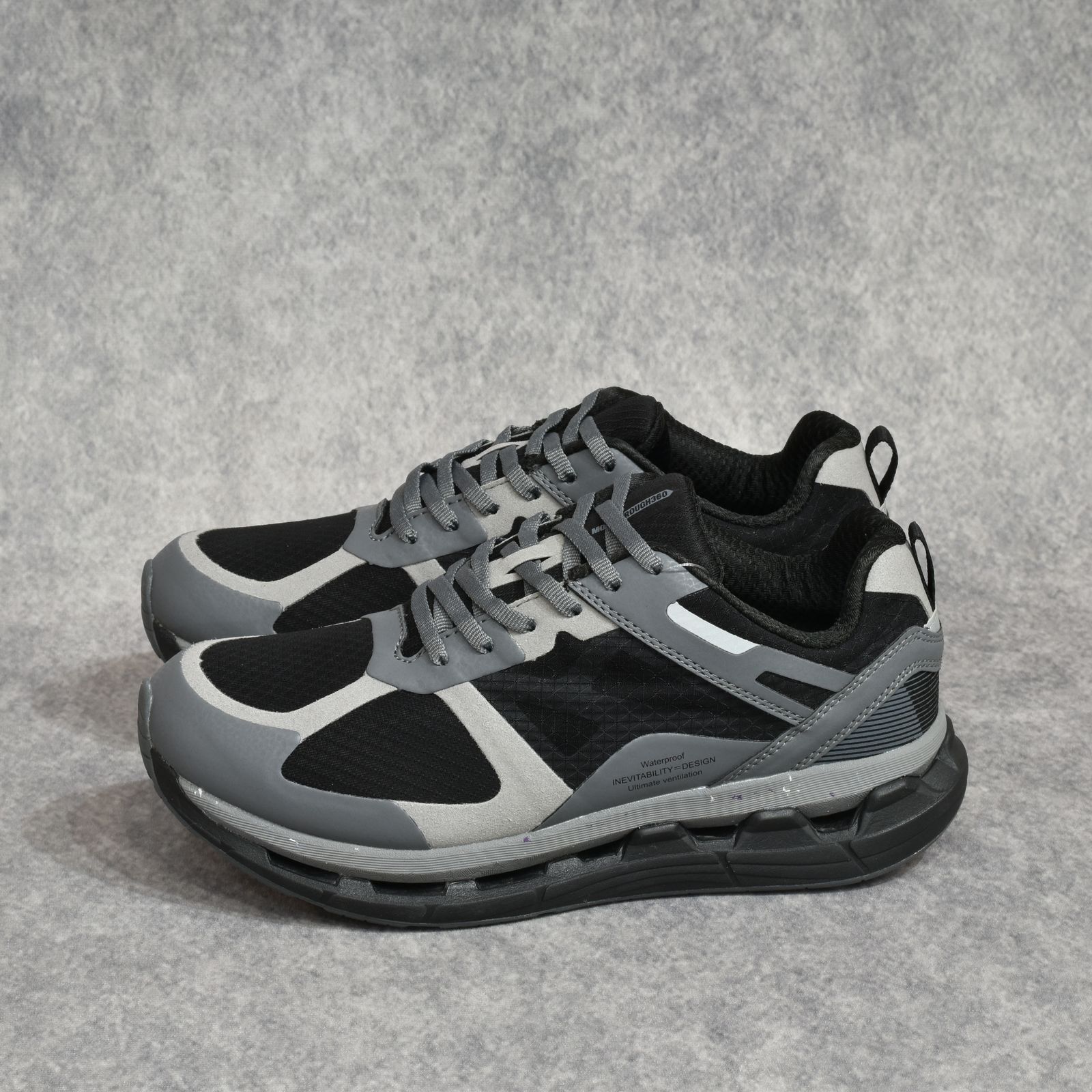 × MOISTHROUGH 360 ＜VENTIRIS＞ (BLACK / GRAY)｜モイスルー360 ＜ヴェンティリス＞ スニーカー｜MS360-CALEE001