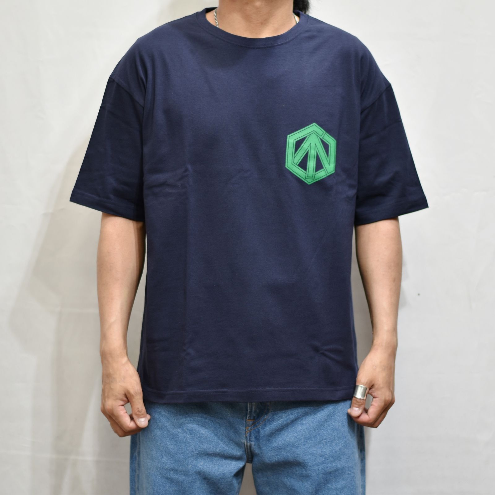 CUTRATE ADDICITON LOGO DROPSHOULDER S/S -T-SHIRT (NAVY)