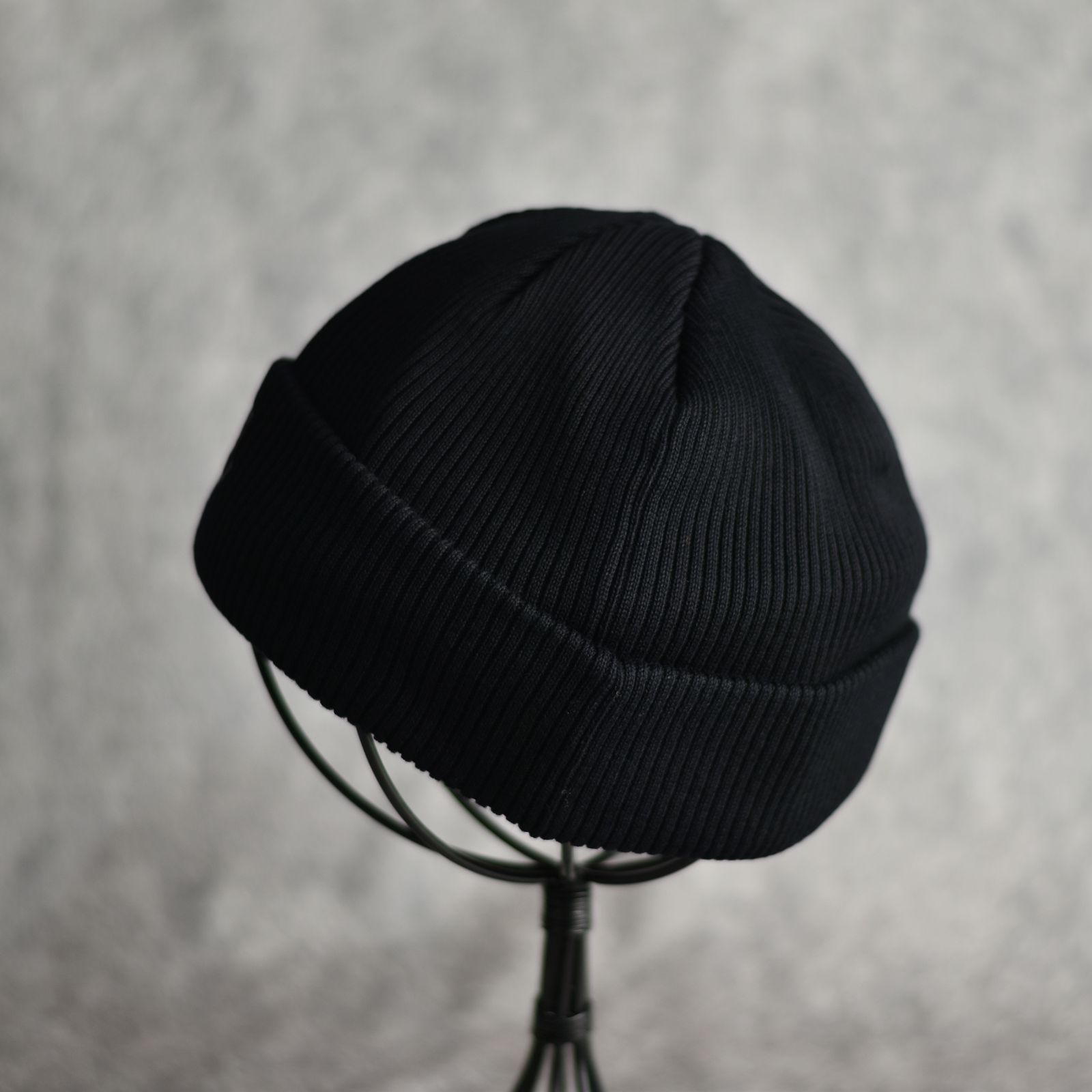 CAL NT LOGO KNIT CAP (BLACK) / ロゴ刺繍 ニットキャップ