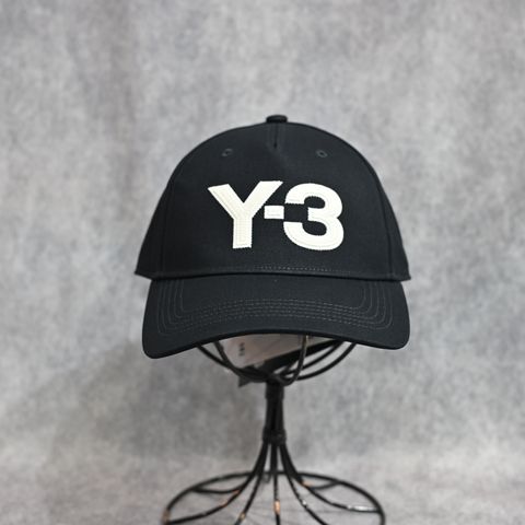 Y-3 LOGO CAP （BLACK × WHITE） / ロゴ刺繡 キャップ （ブラック × ホワイト）｜KT9698
