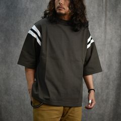 VINTAGE TYPE FOOT BALL TEE (CHARCOAL) / ヴィンテージタイプ フットボールTシャツ
