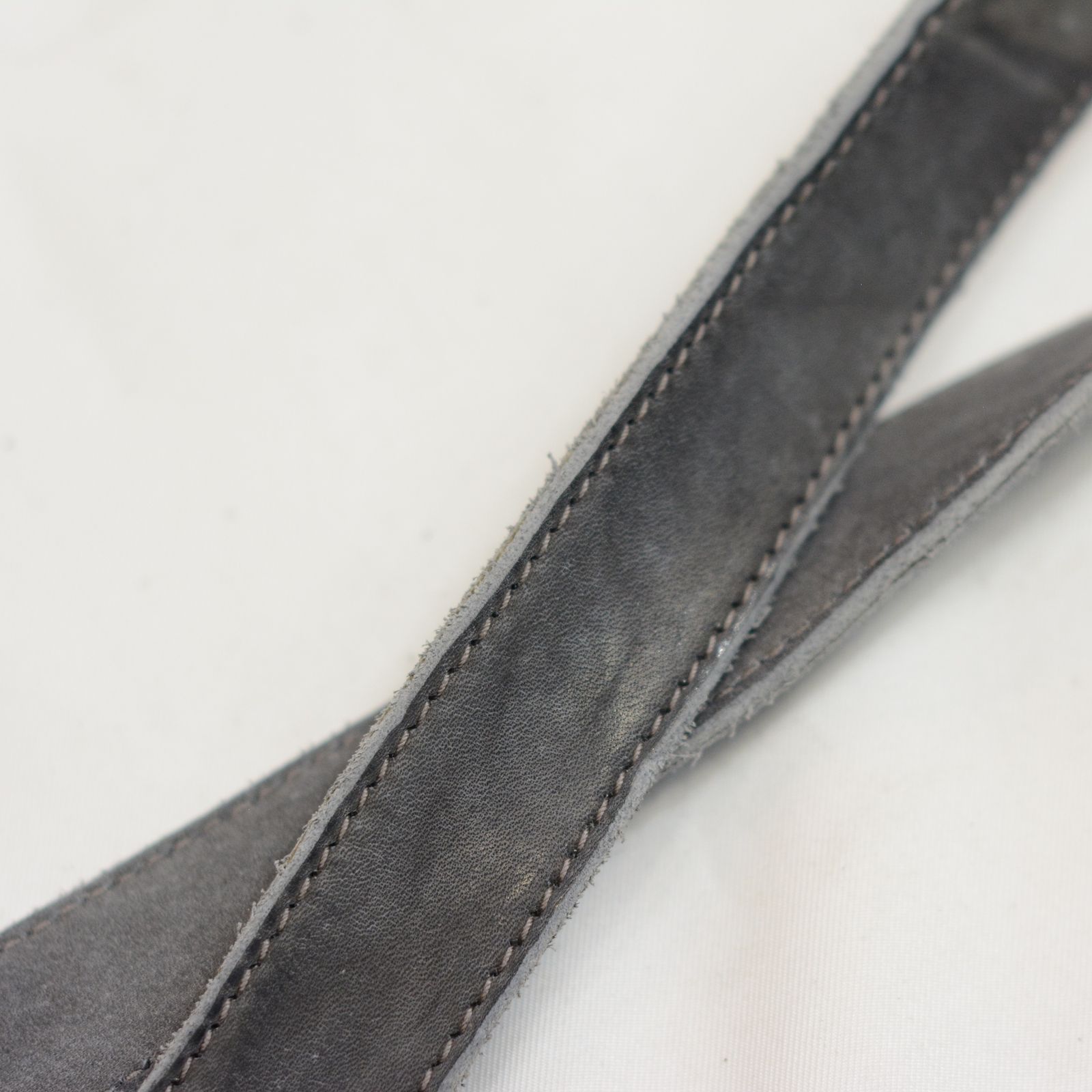 CALF LEATHER BELT D-RING NARROW LONG”