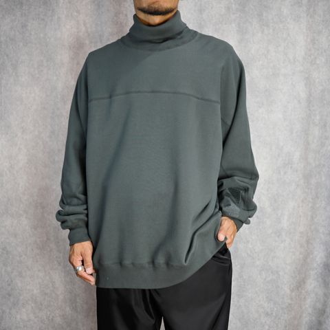 EXCHANGE HIGH NECK LONG SLEEVE (CHARCOAL) - ハイネック ロングスリーブ スウェット （チャコール） / 9242-CS02-009