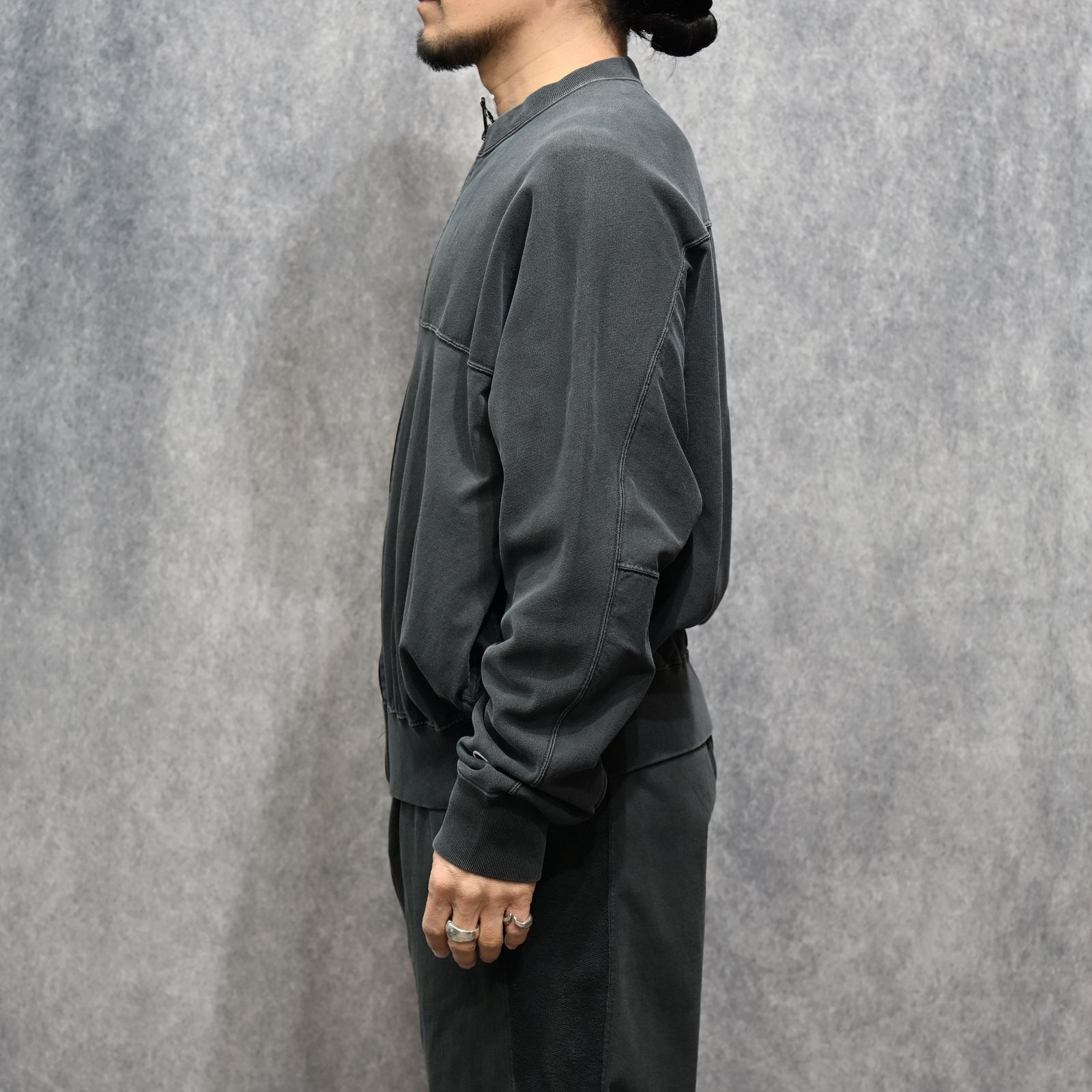 N.HOOLYWOOD × Champion｜REVERSIBLE CARDIGAN （CHARCOAL / チャコール）｜リバーシブルカーディガン｜C8-D020