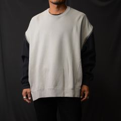 ZIPPER WAFFLE SWEAT "