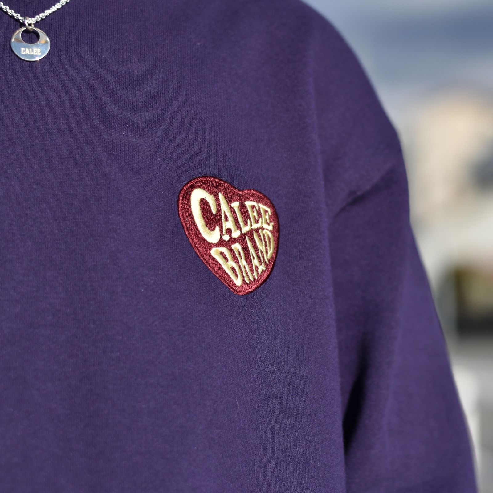 CLB Embroidery crew neck sweat (Purple) / クルーネックスウェット