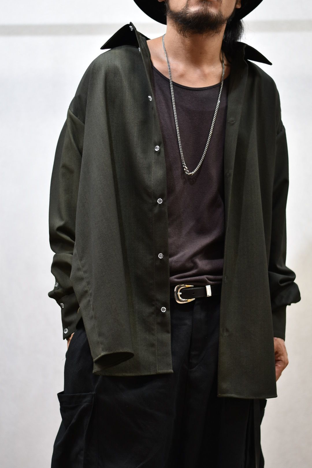 サイドジップエクスバンドシャツ / LB21FW-SH01-MA (MOSS MARBLING)