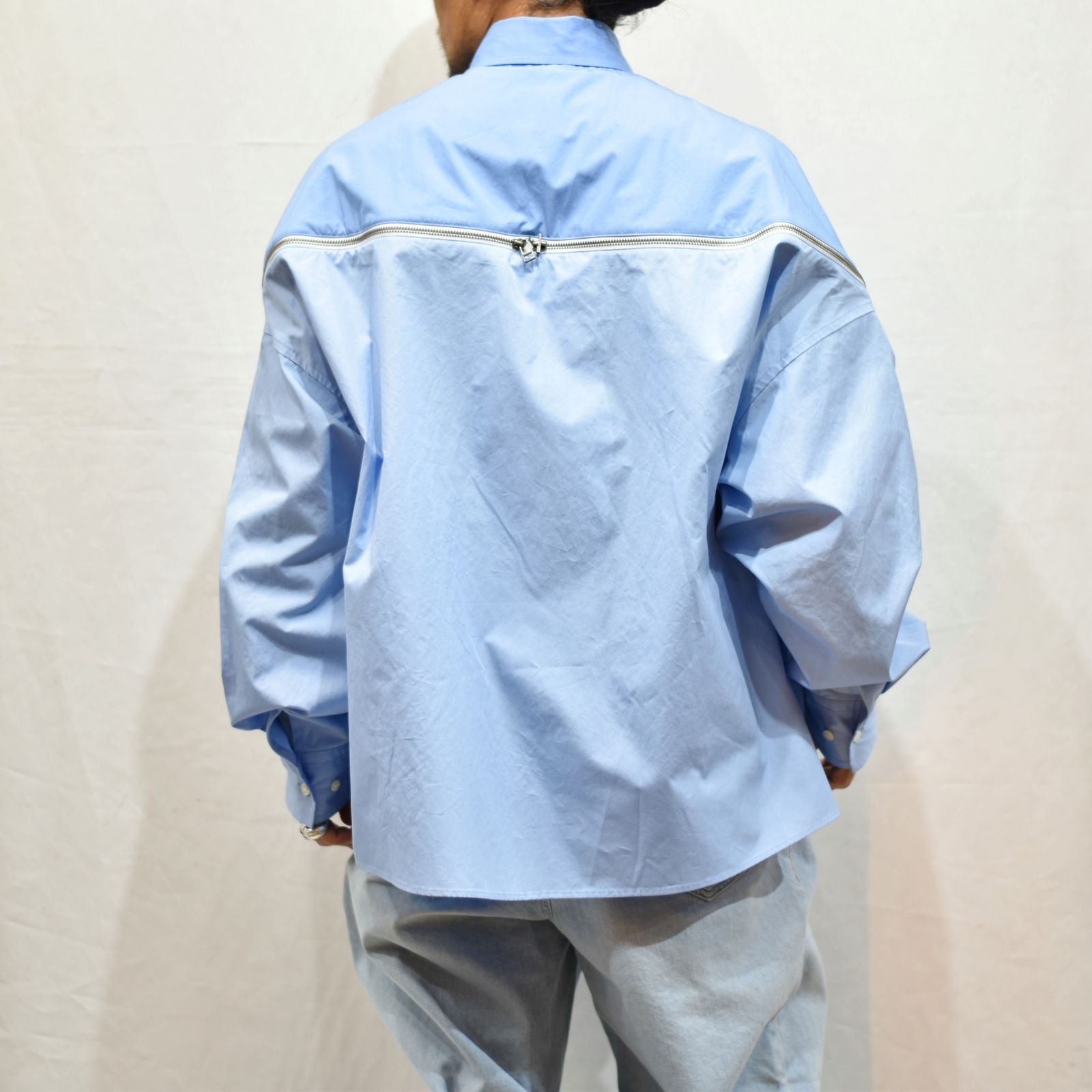 ZIPPED PLAIN SHRT "