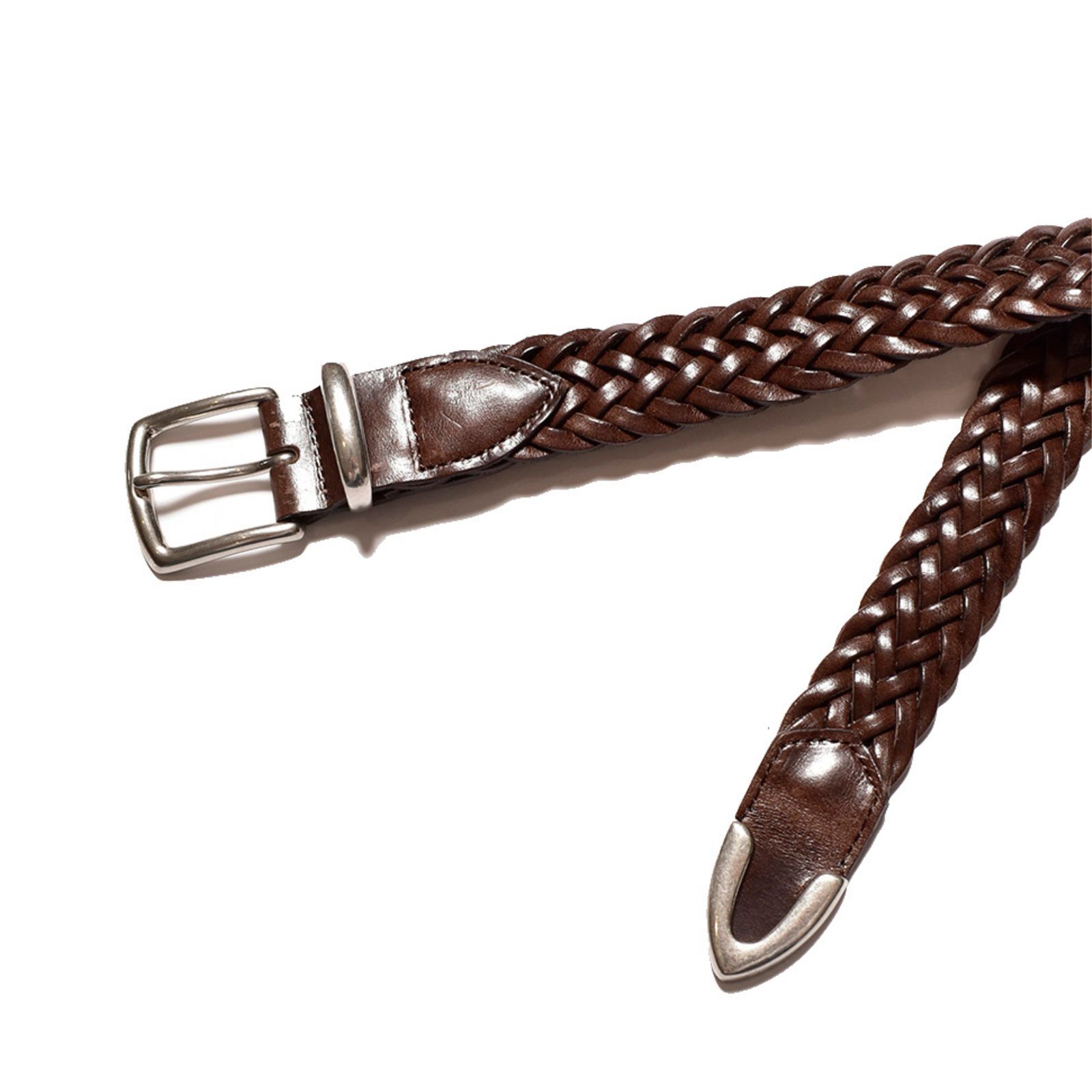 Leather Mesh Belt （DBR） レザーメッシュベルト （ダークブラウン）