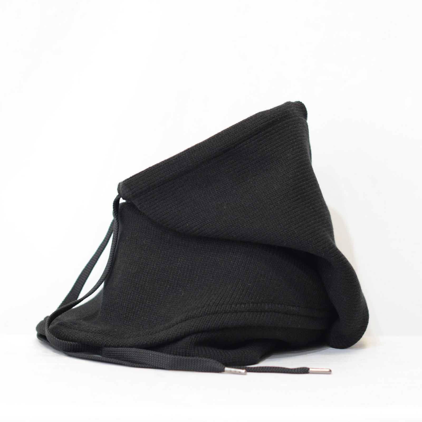 ニットスヌード フーディー （BLACK）