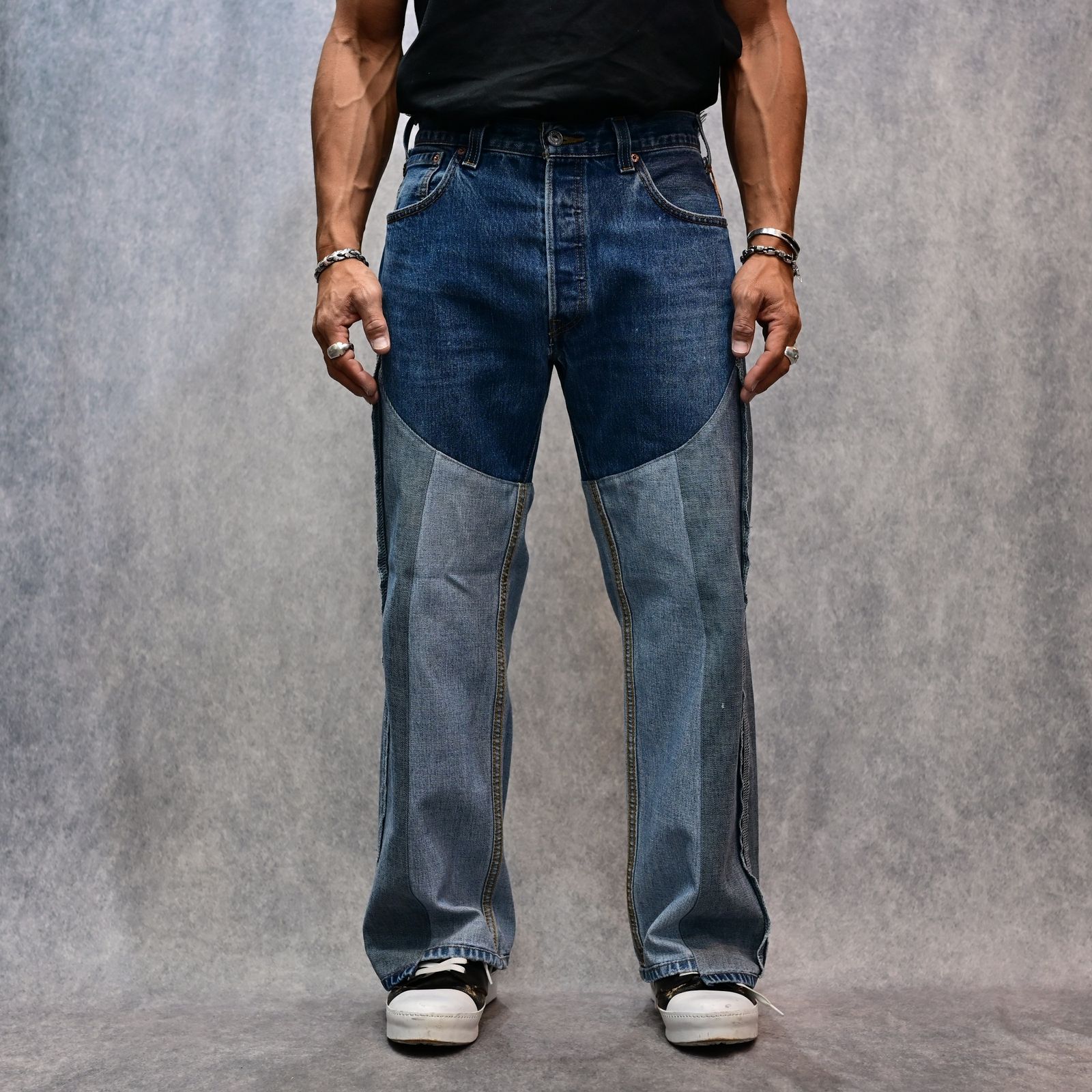 OLD PARK×MINEDENIM Inside out Chaps Jeans （USS） / MND-25SSOP002