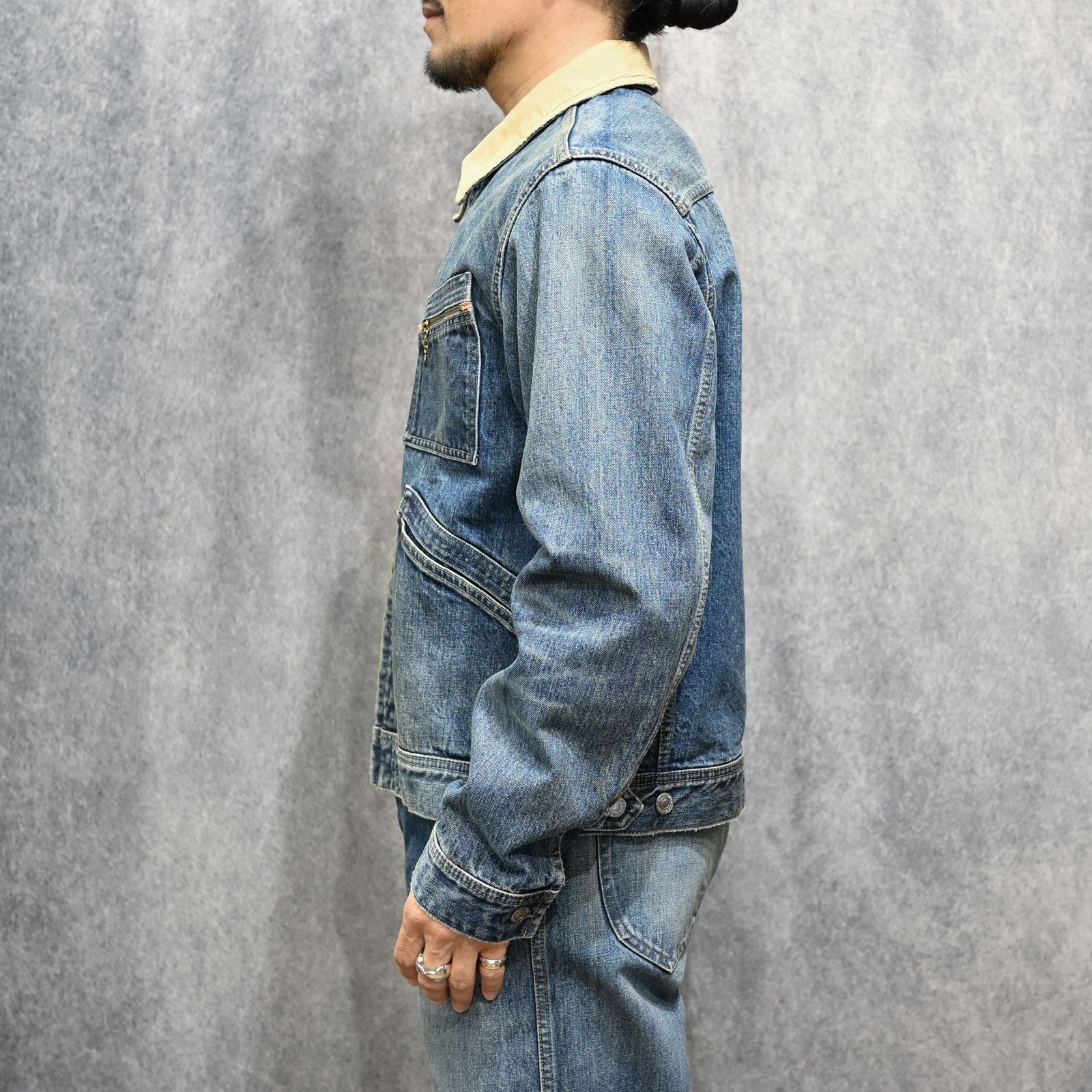 Denim Zipup Trucker Jacket  （USD / インディゴ）｜トラッカージャケット｜MDFBF09801