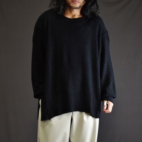 オーバーサイズ ニットプルオーバー / LB23SS-KN02-PL (BLACK)