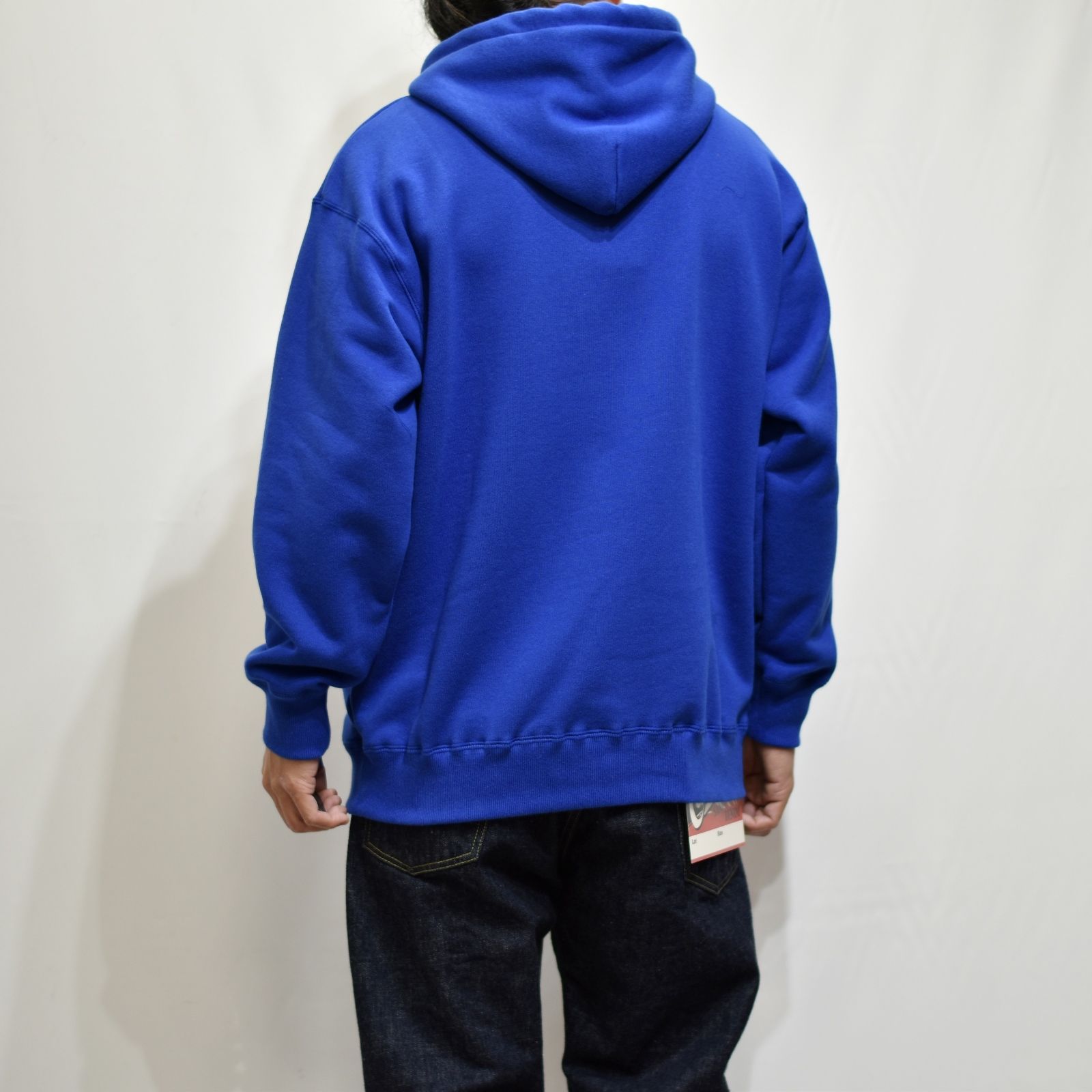 CALEE RC LOGO PULLOVER HOODIE (BLUE)