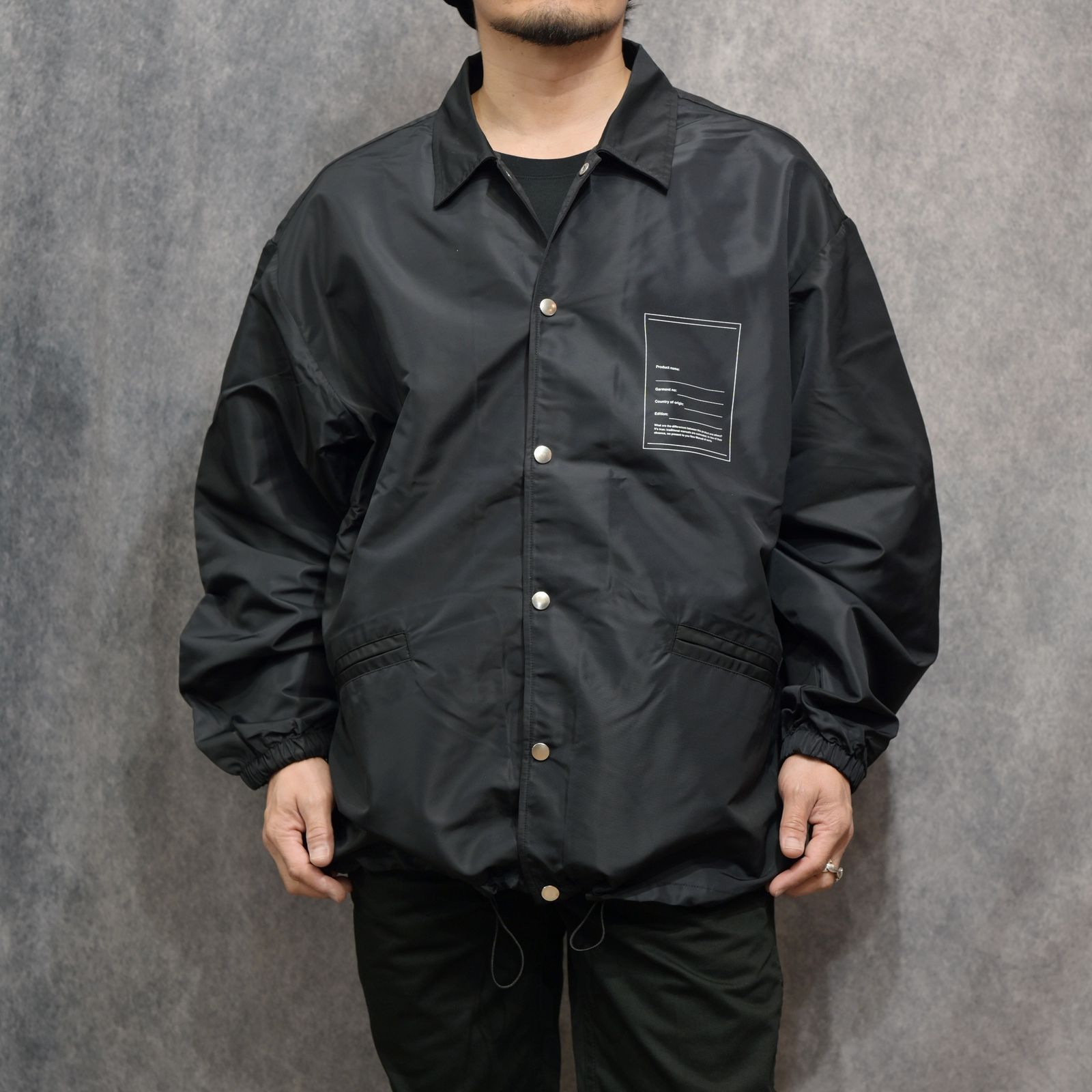 COACH JACKET （BLACK） / コーチジャケット （ブラック） 2026SS-JK-2-YT