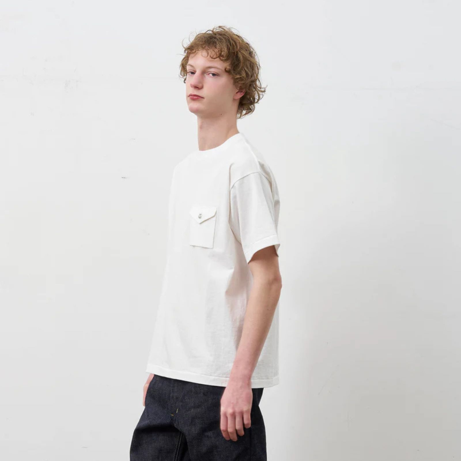 Y1935 POCKET TEE （WHITE）｜ ポケット Tシャツ （ホワイト） 602-261-14