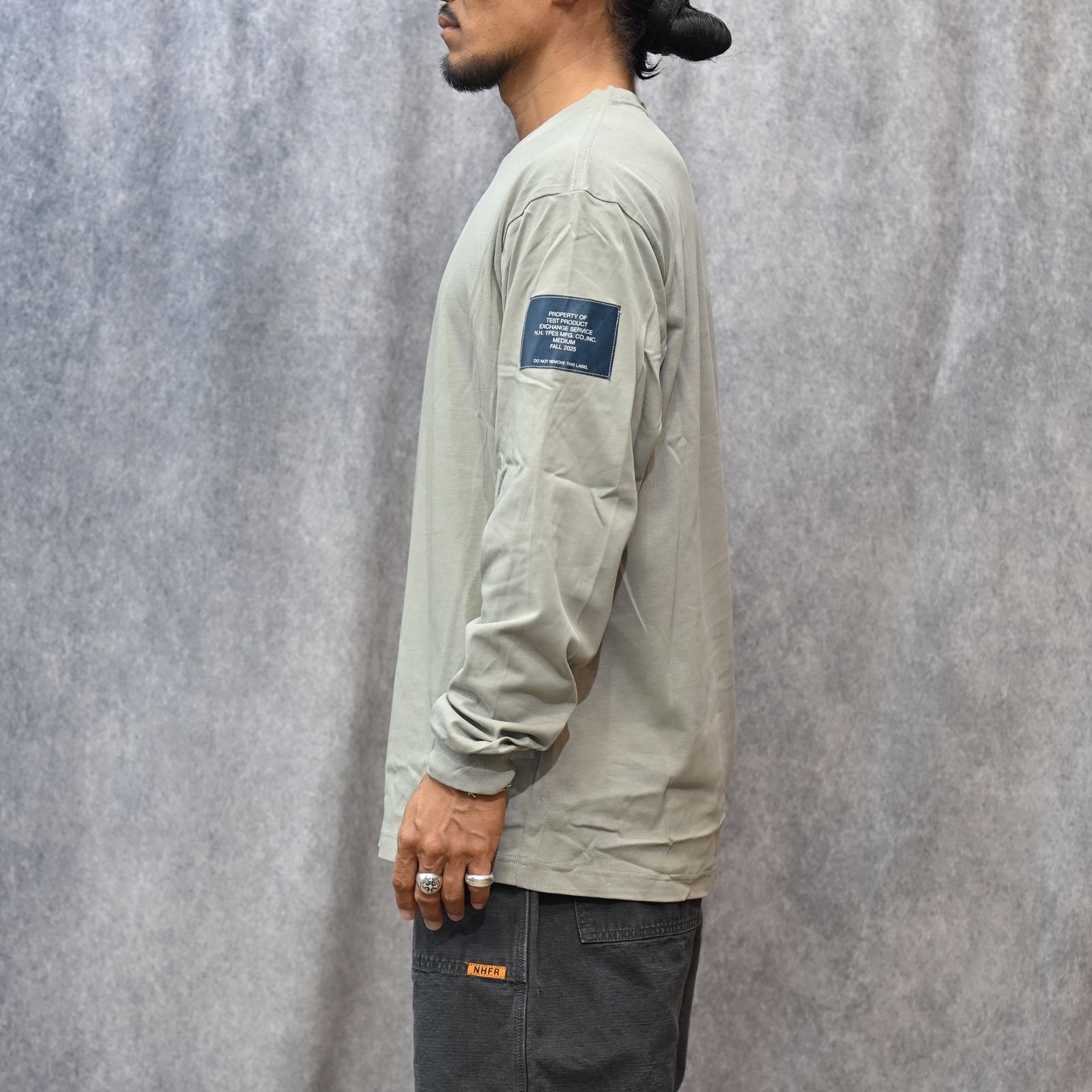 EXCHANGE SERVICE LONG SLEEVE （BEIGE） /  ロングスリーブ Tシャツ （ベージュ） 9252-CS82