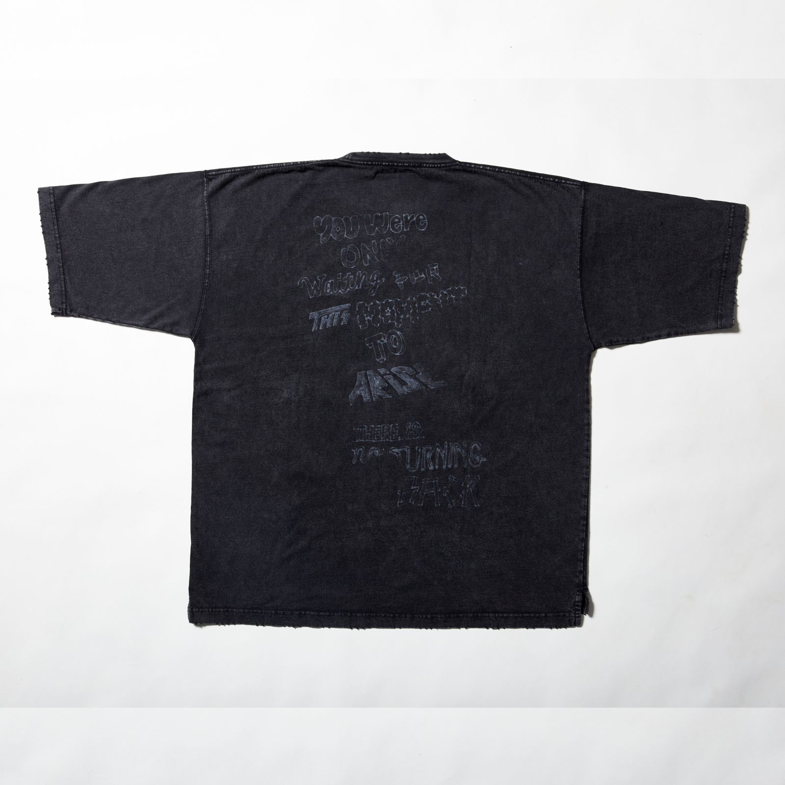 ［25周年記念］ × Maison MIHARA YOSUHIRO 硫化染めTシャツ （BLACK / ブラック） MB-25-SH-03C
