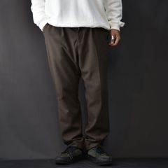 R/P STRECTH TWEED TYPE TAPERD SLACKS (BROWN) / テーパードスラックス