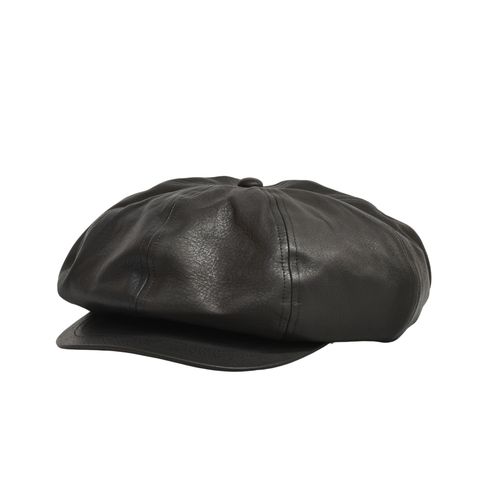 × ISAMU KATAYAMA BACKLASH｜FURNITURE LEATHER CASQUETTE （BLACK）｜ファニチャーレザー キャスケット｜HW-H15-786