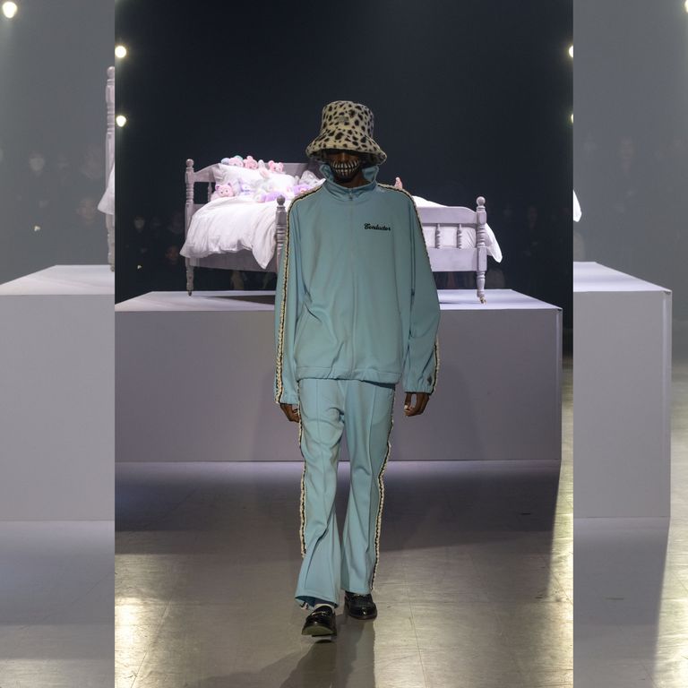 el conductorH - FRILL SIDE LINE TRACK TOP (BLUE) / フリル el conductorH - FRILL SIDE LINE TRACK TOP (BLUE) / フリル