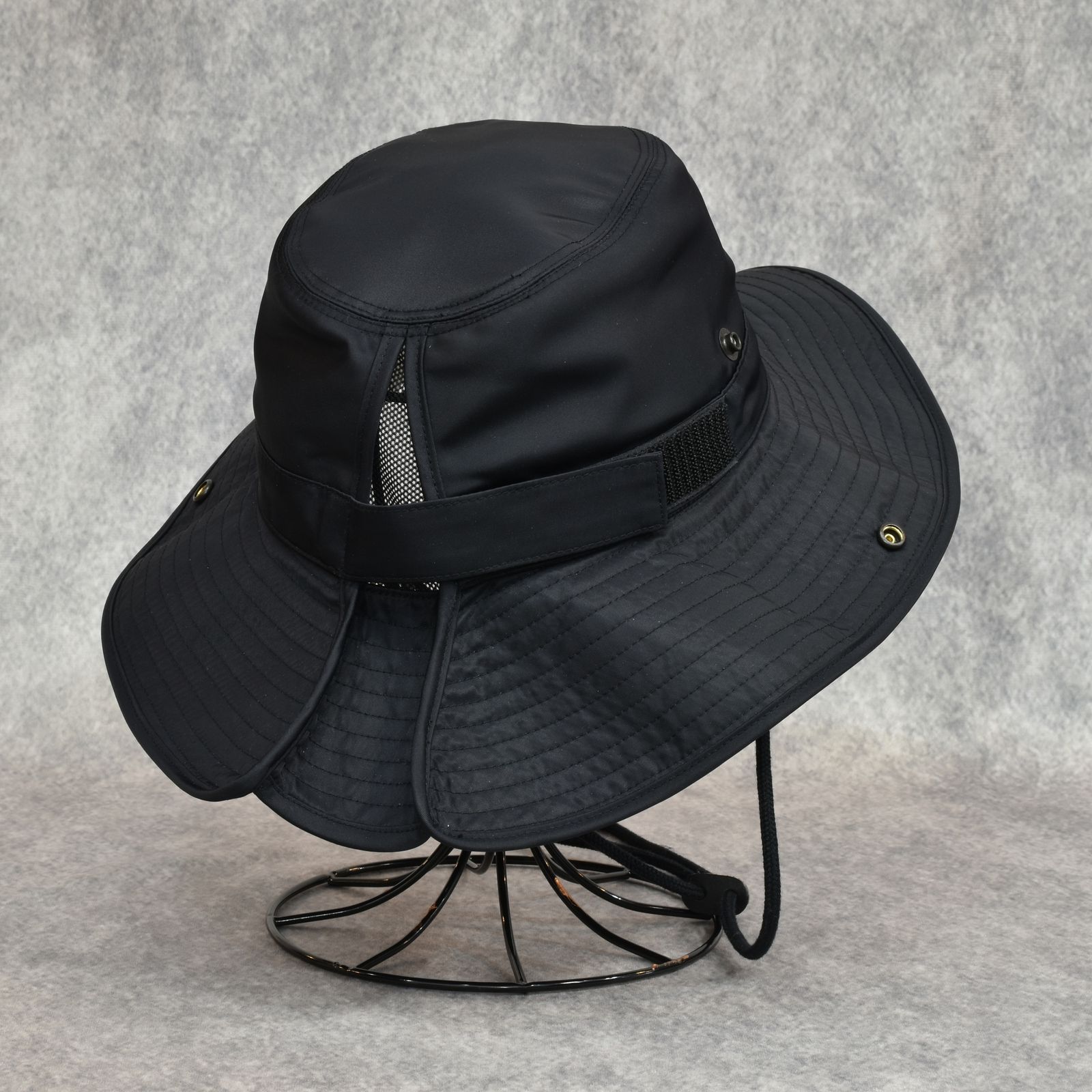 French Boonie Hat "FROGMAN" (BLACK)｜ブーニーハット｜Y01017