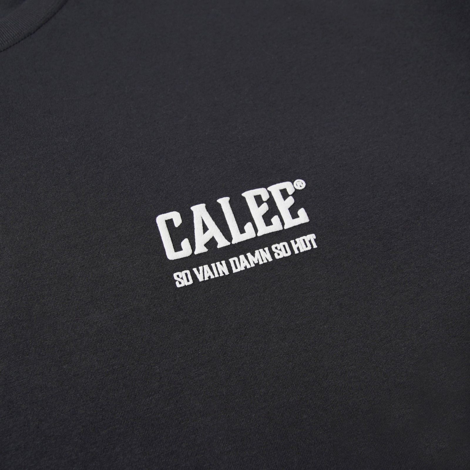 × SHELTECH®︎ CALEE NATIONAL LOGO WIDE TEE (BLACK)｜シェルテック キャリー ロゴ ワイド 半袖Tシャツ｜CL-SHELTECH004