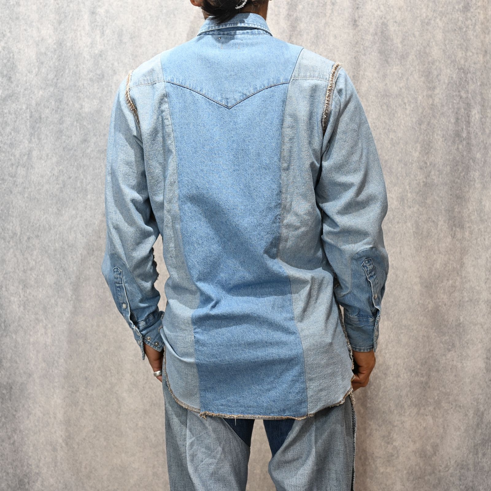 OLD PARK×MINEDENIM Inside out Western SH （USS） / MND-25SSOP001