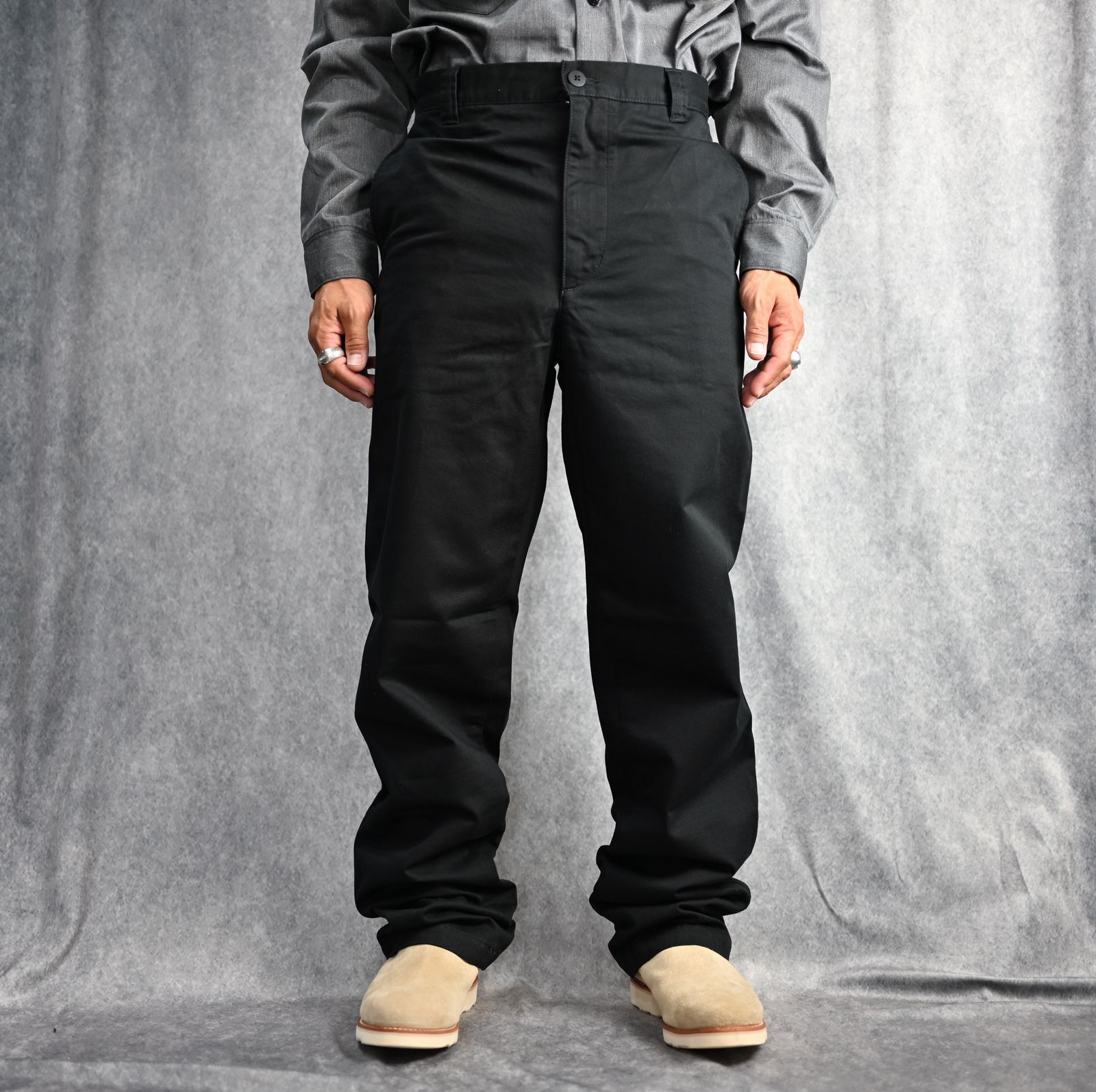 Washed Chino Type TRS （BLK） / ウォッシュド加工 チノパンツ