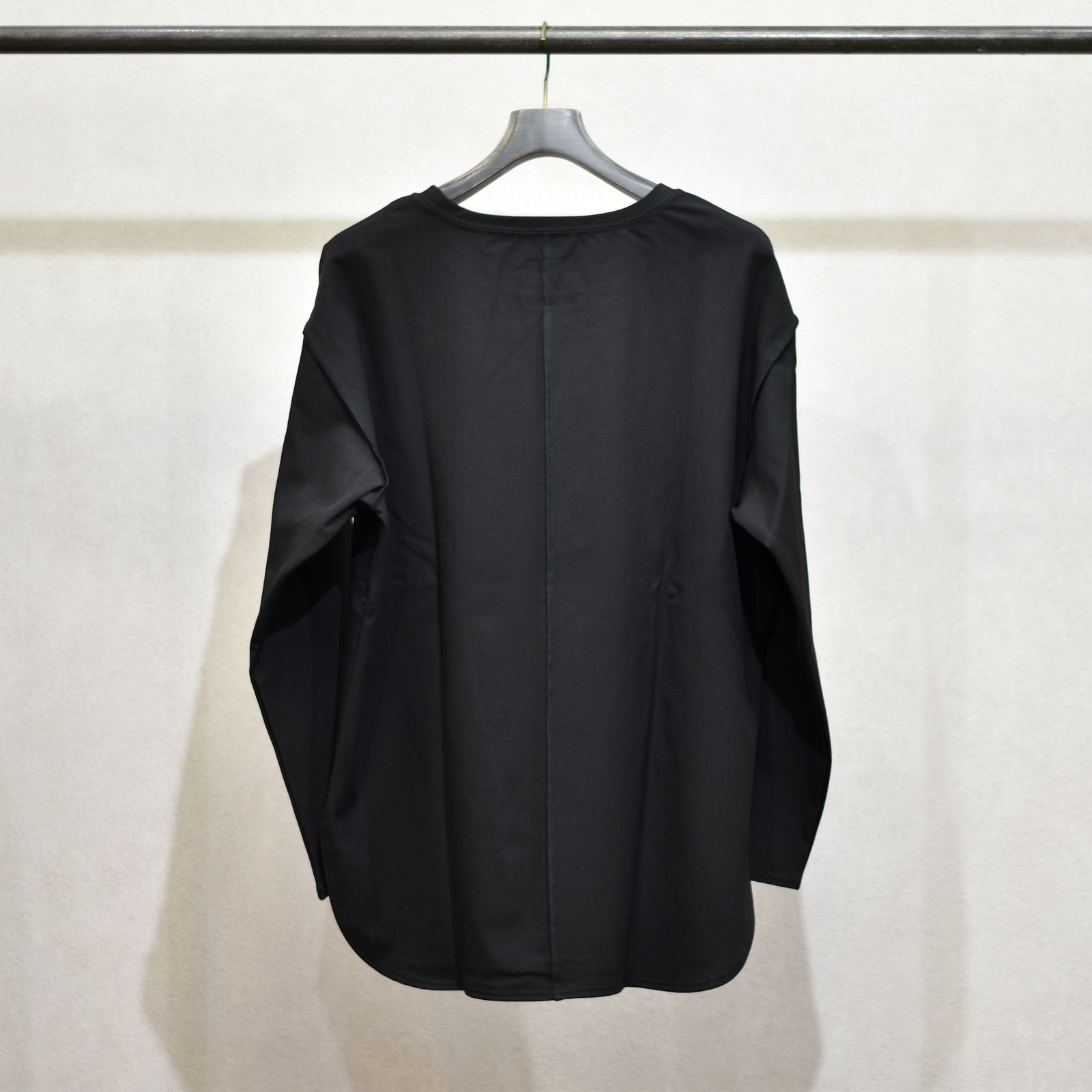 ポリエステルレーヨンアクリル ストレッチ カットソー （BLACK）