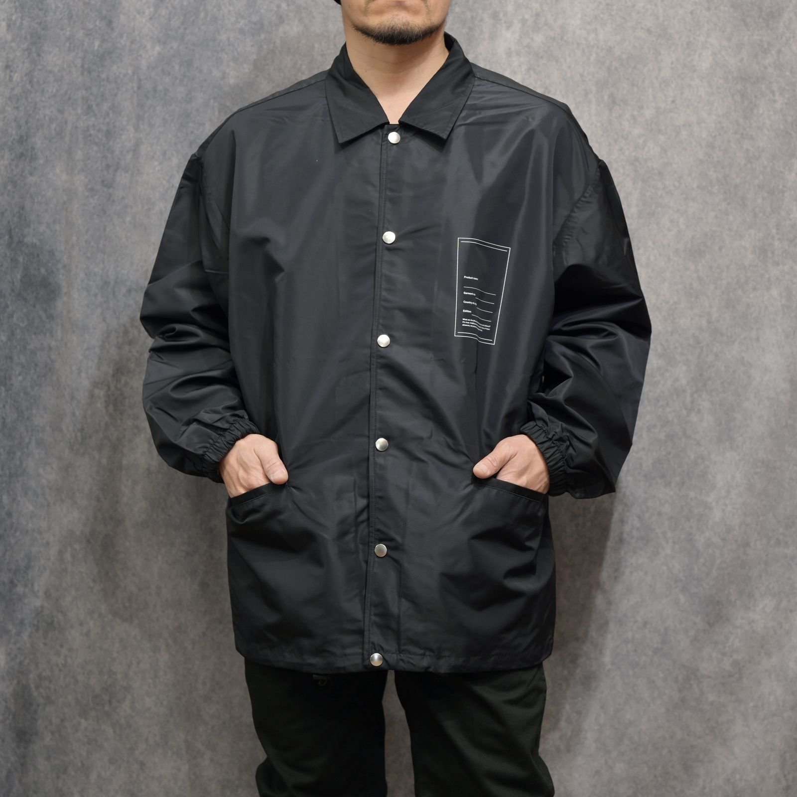 COACH JACKET （BLACK） / コーチジャケット （ブラック） 2026SS-JK-2-YT