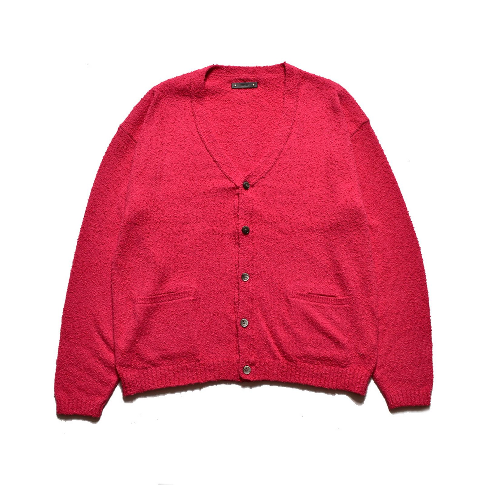 Grainy Cotton Knit Cardigan （PNK） / コットン カーディガン （ピンク）
