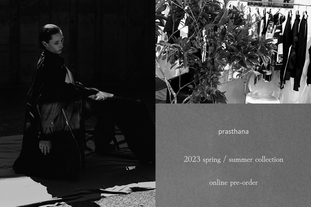 prasthana - プラスターナ | 2023S/S オンライン先行予約のお知らせ