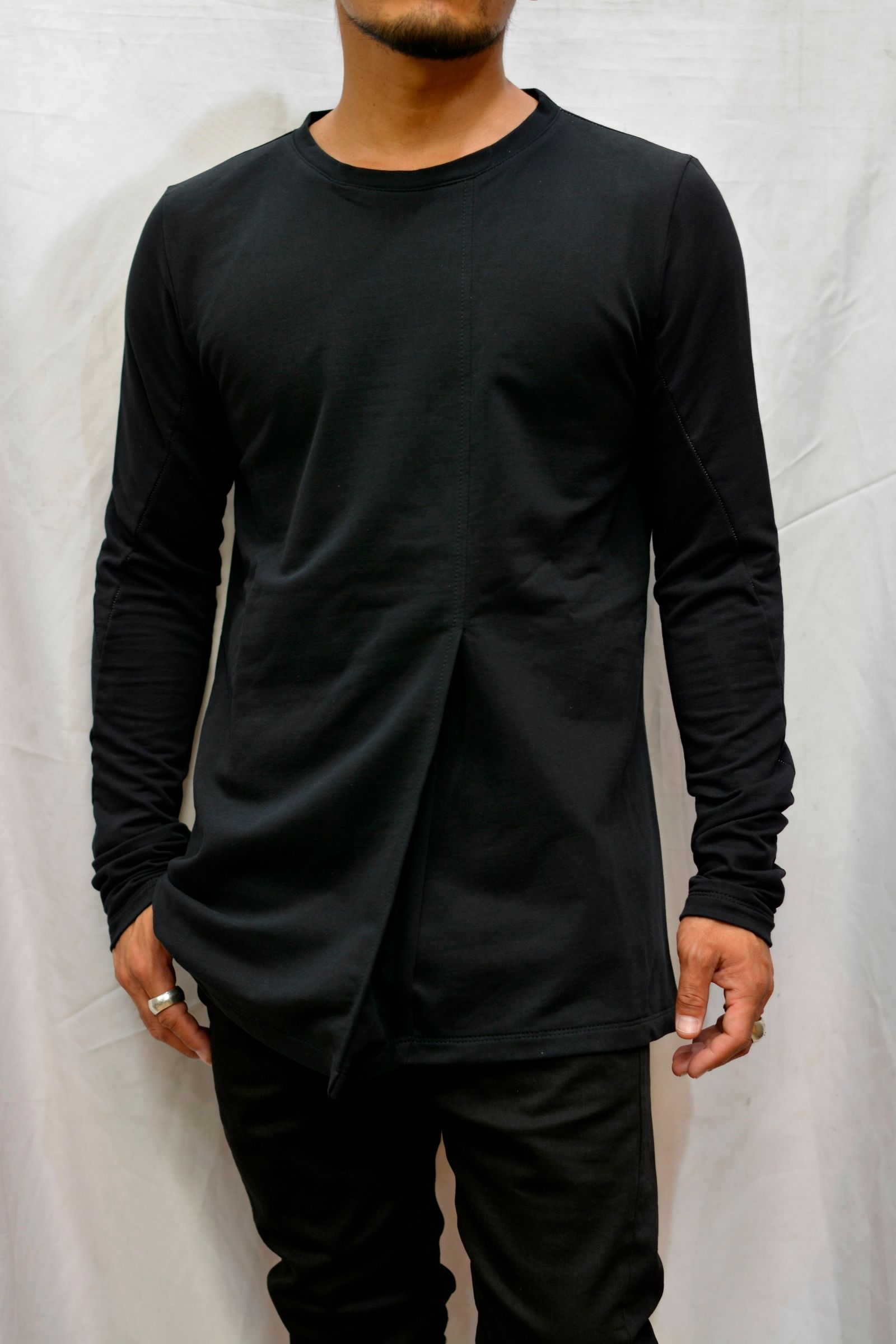 CAT & SAWN CUT TACK FRONT LONG SLEEVE