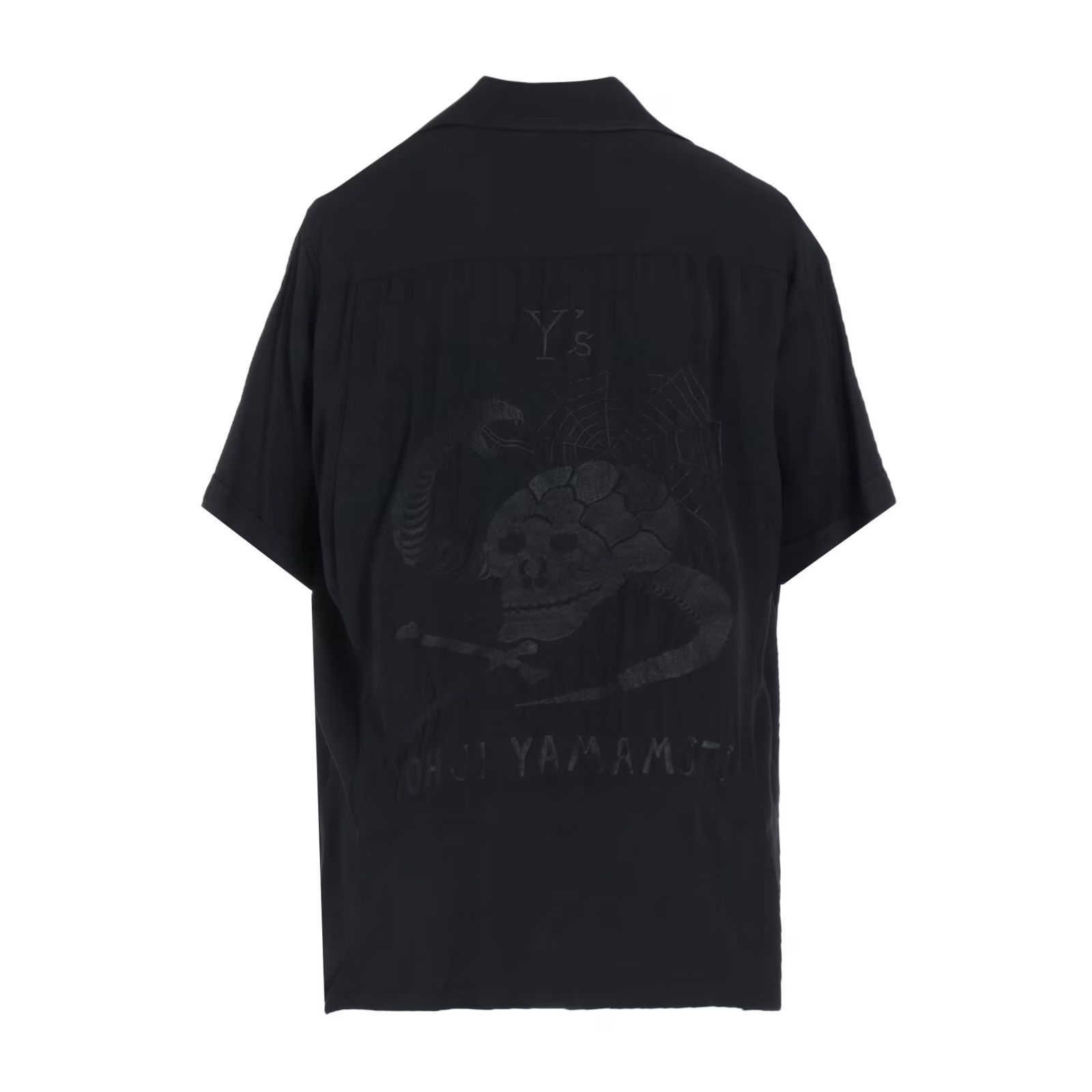 SUKASHIRT （BLACK） /  半袖シャツ スカシャツ （ブラック） YM-B55-215-1