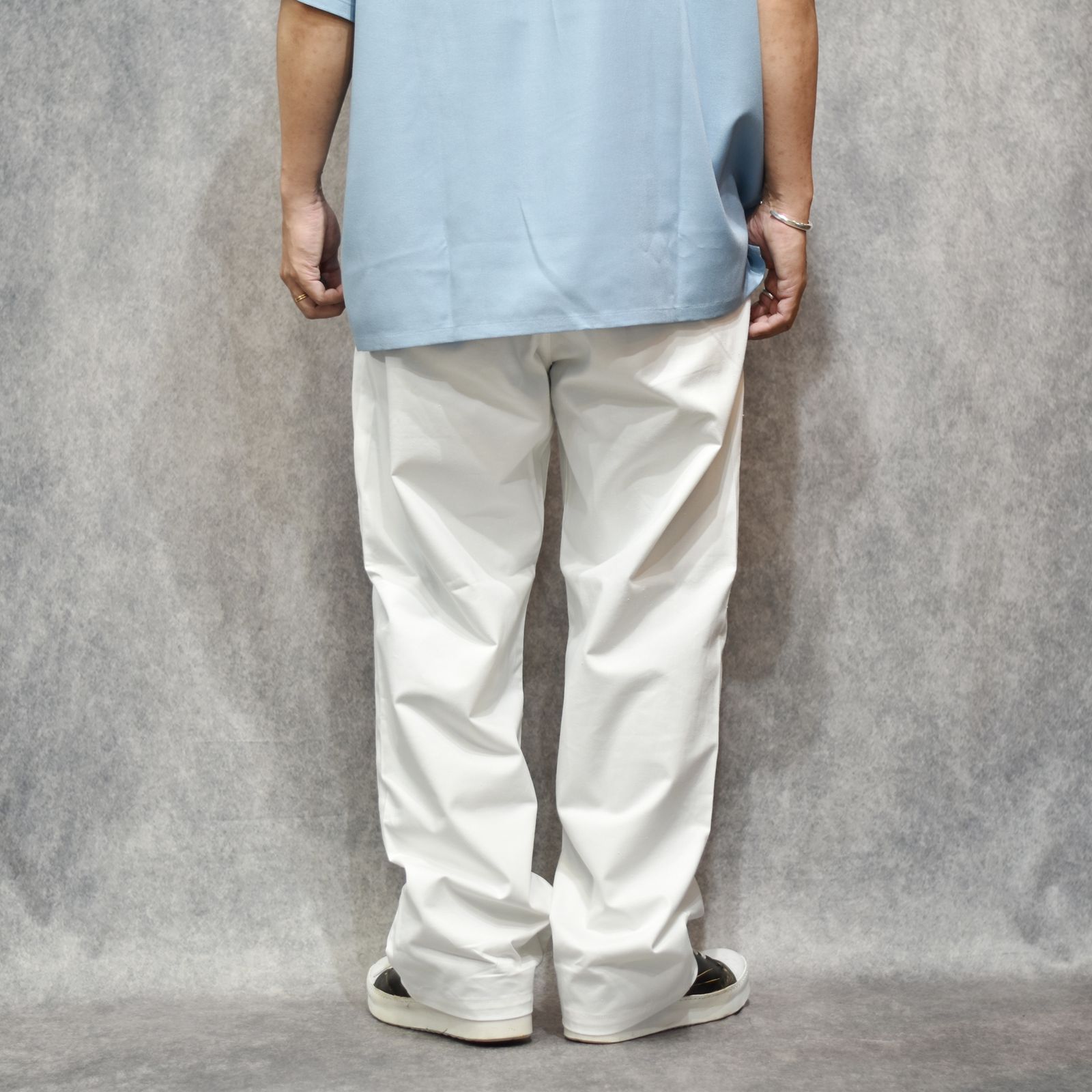 NEP BACK CHINO MILITARY PANTS (WHITE)｜ネップバックチノパンツ｜CL-26SS045