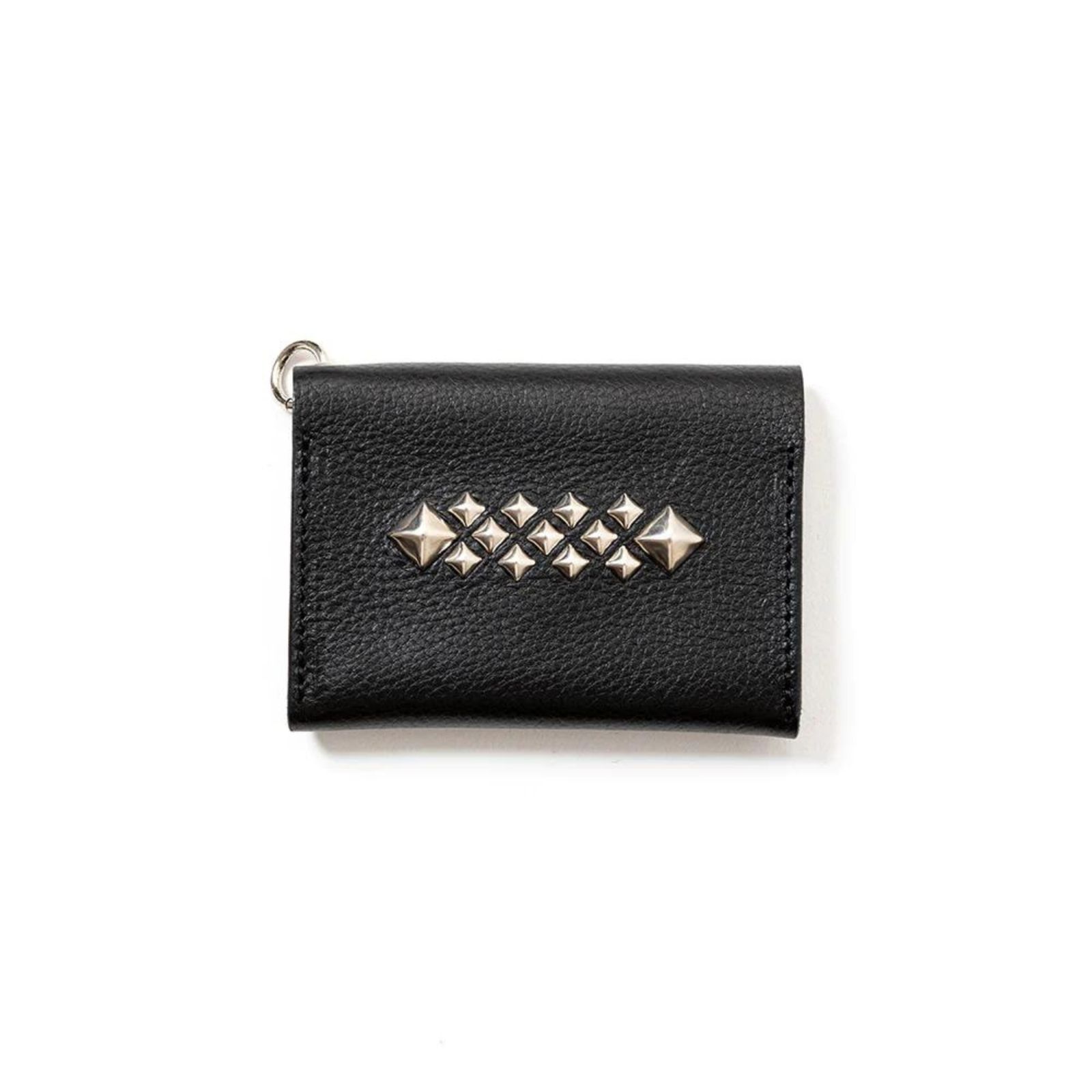 STUDS LEATHER MULTI CASE WALLET (BLACK) / スタッズレザー マルチケースウォレット