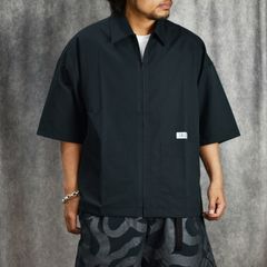 DOTAIR®︎ MULTI FUNCTION ZIP SH (BLACK) / ドットエア 多機能 半袖シャツ
