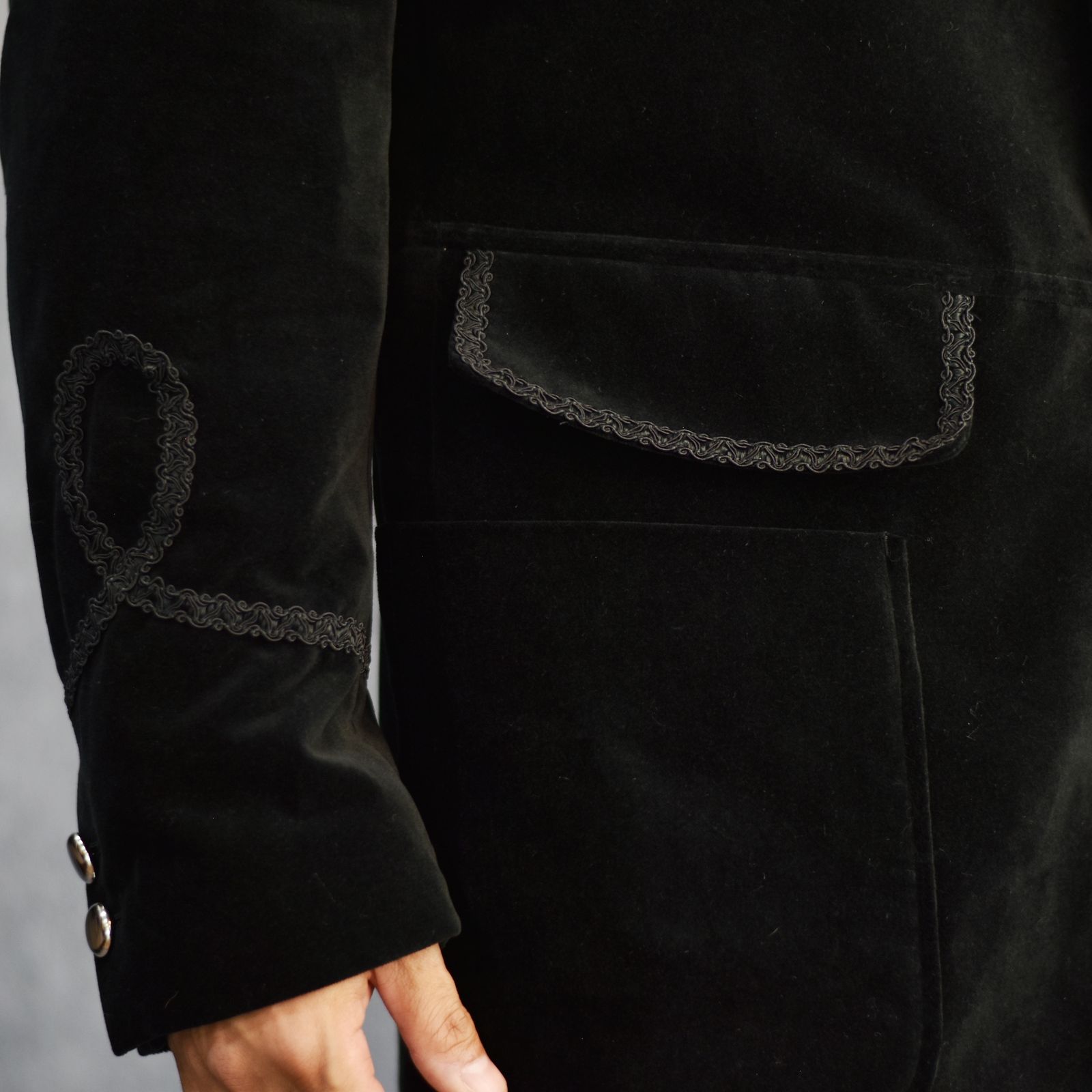 el conductorH - VELVETEEN OFFICER JKT (BK) / 別珍 オフィサー el conductorH - VELVETEEN OFFICER JKT (BK) / 別珍 オフィサー