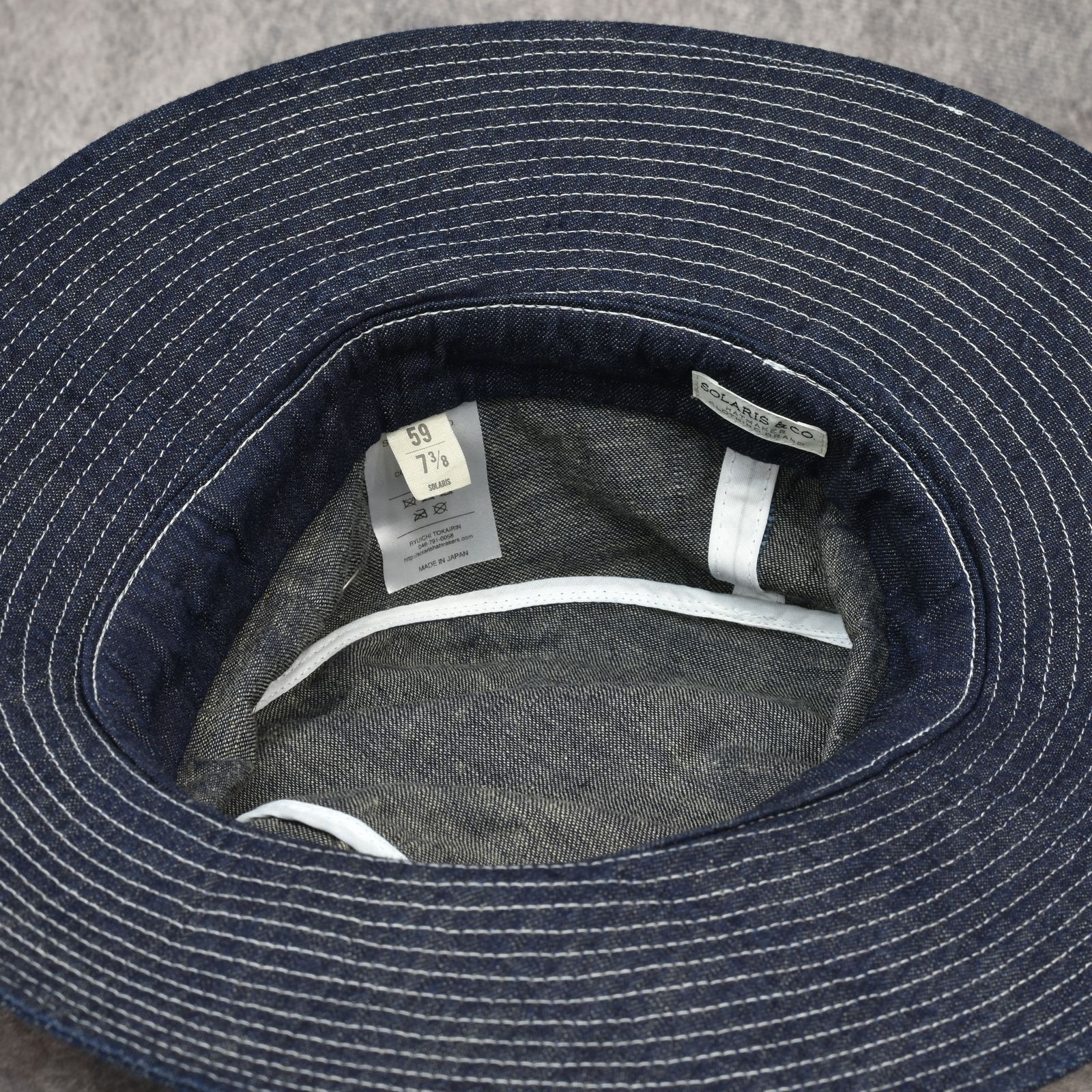 8oz Denim Jungle Hat "BARNES" (ONE WASH)｜ジャングルハット｜Y01007