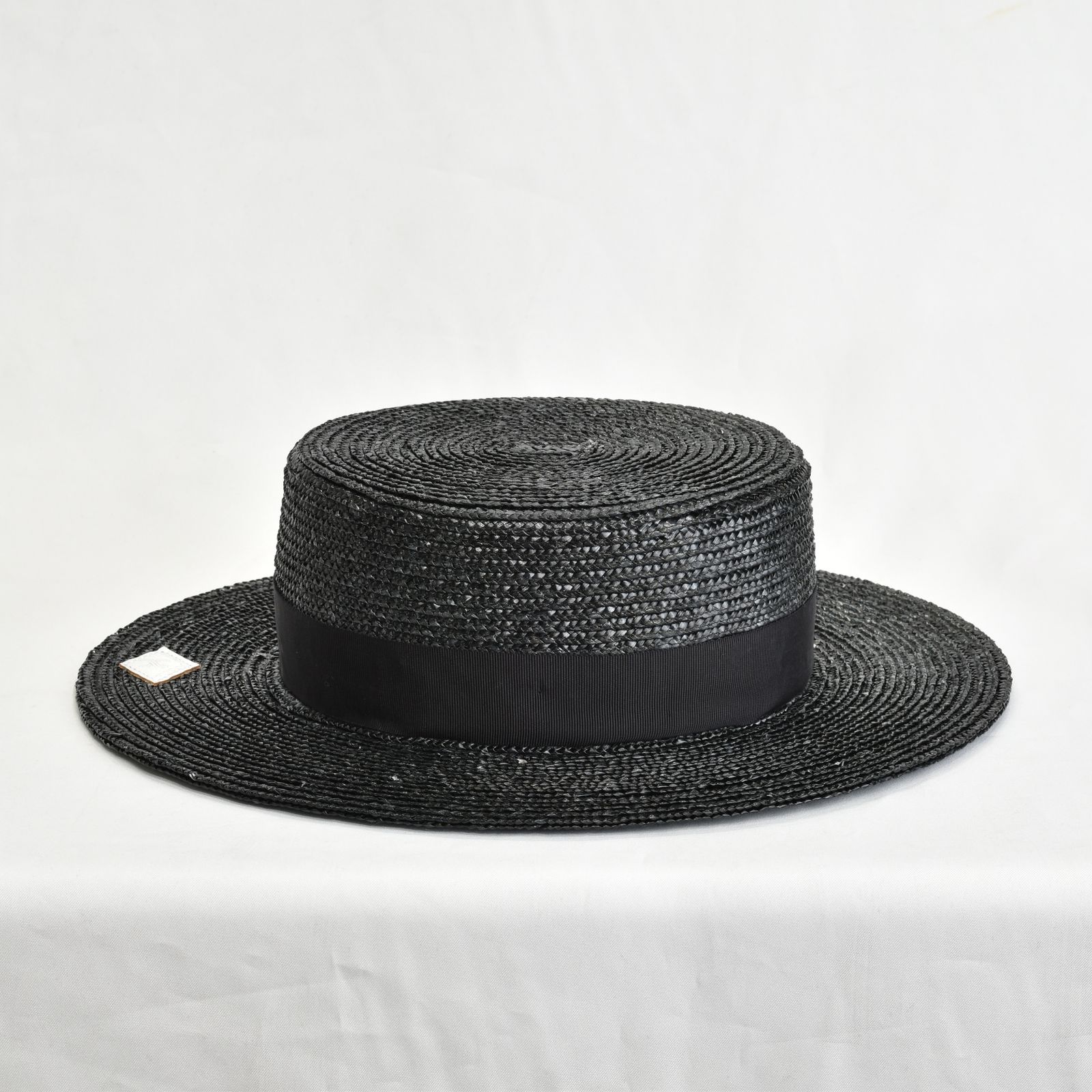 LONG BLIM SKULL STUDDED BOATER HAT (BK) / ロングブリム スカル スタッズ ボーターハット