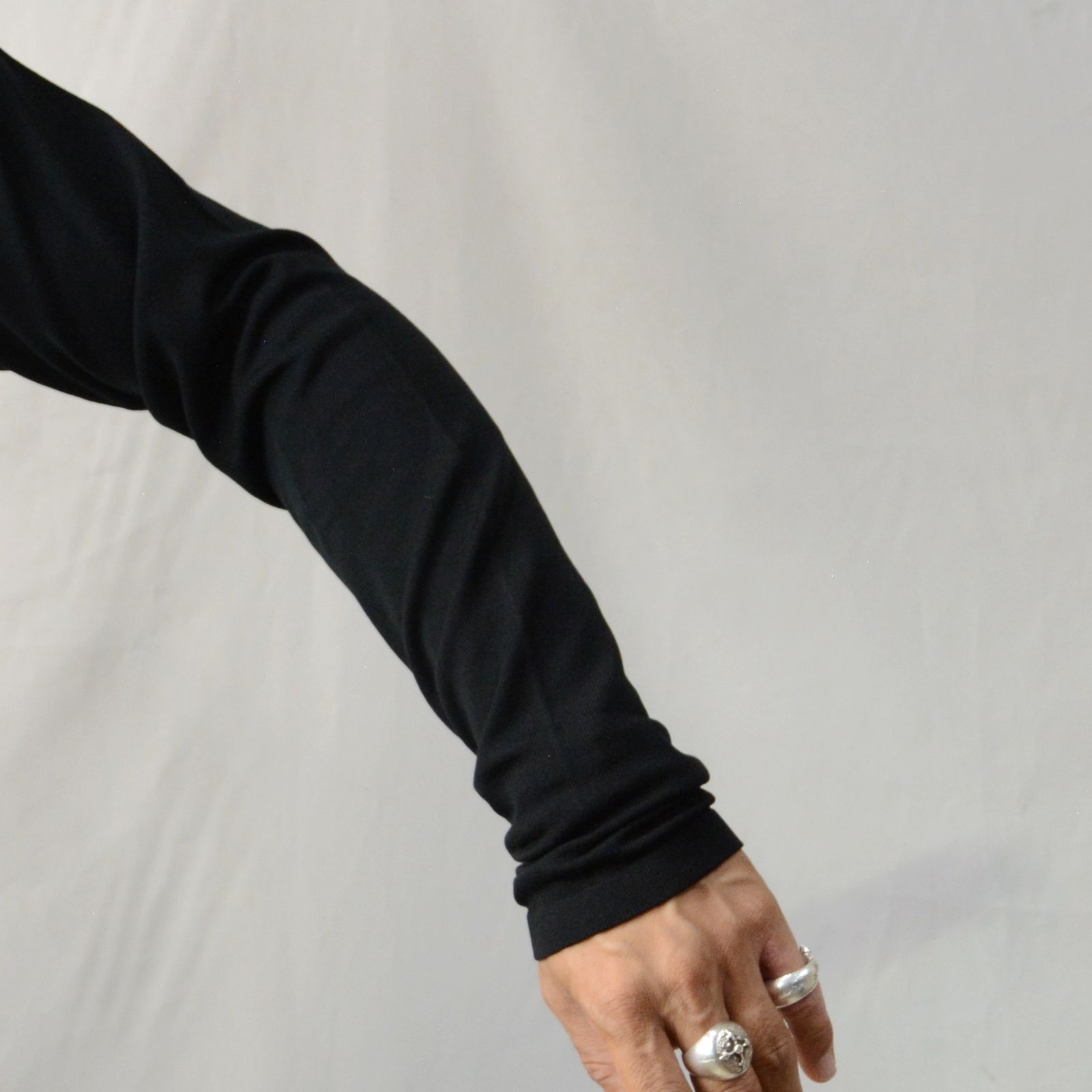 MINEDENIM - CP Knit Turtle Neck Pullover （BLK） / キュプラ