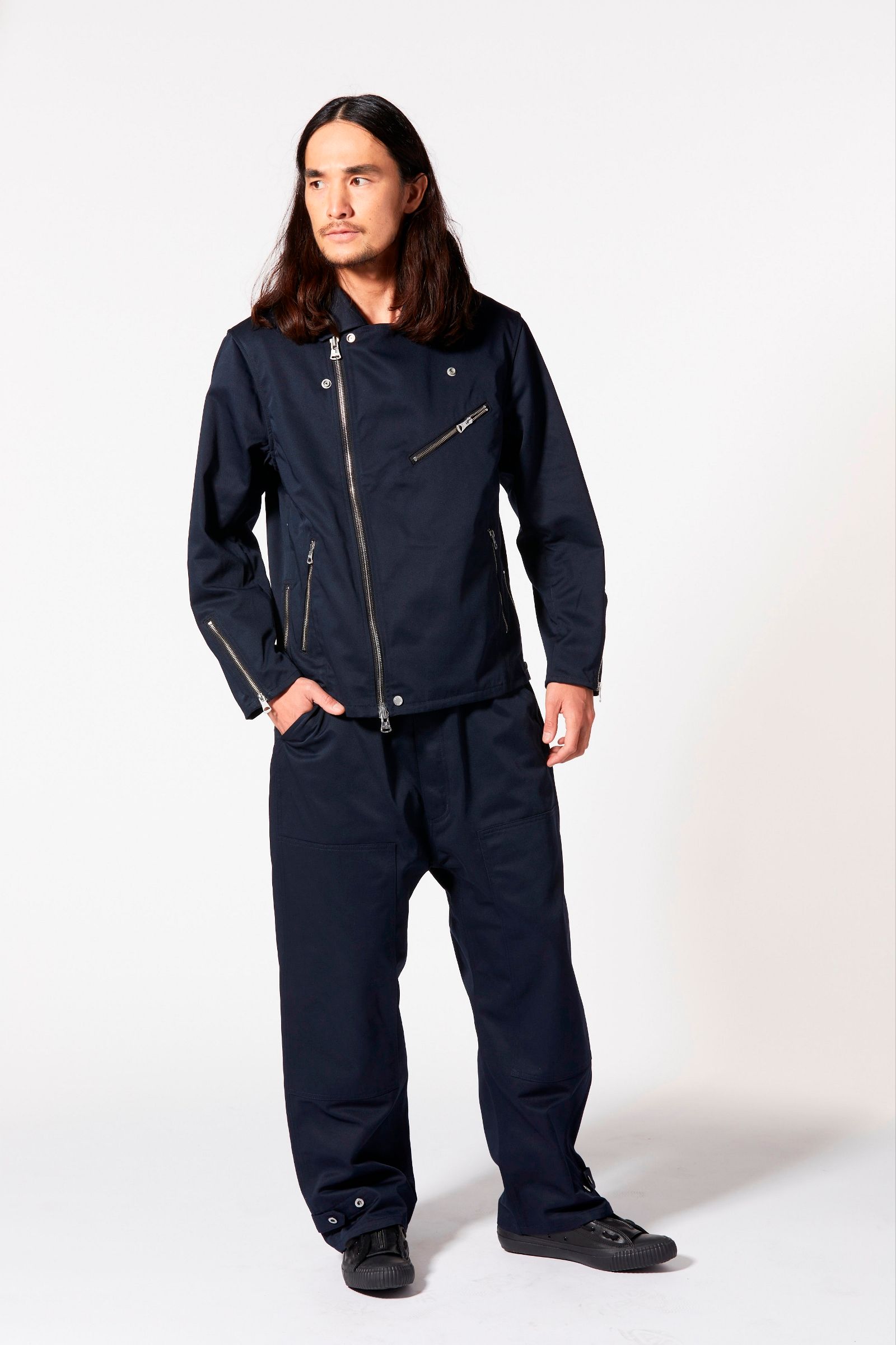 ISAMU KATAYAMA BACKLASH - ×× Dickies ライダース (NAVY) | chord