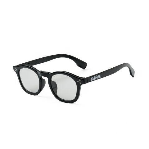 CUTRATE LOGO GLASSES (BLACK × GRAY)｜ウェリントン サングラス｜CR-26AW001