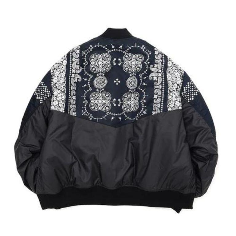 FACETASM - ORIGINAL BANDANA PRINT MA-1 (BLACK) / バンダナ FACETASM - ORIGINAL BANDANA PRINT MA-1 (BLACK) / バンダナ