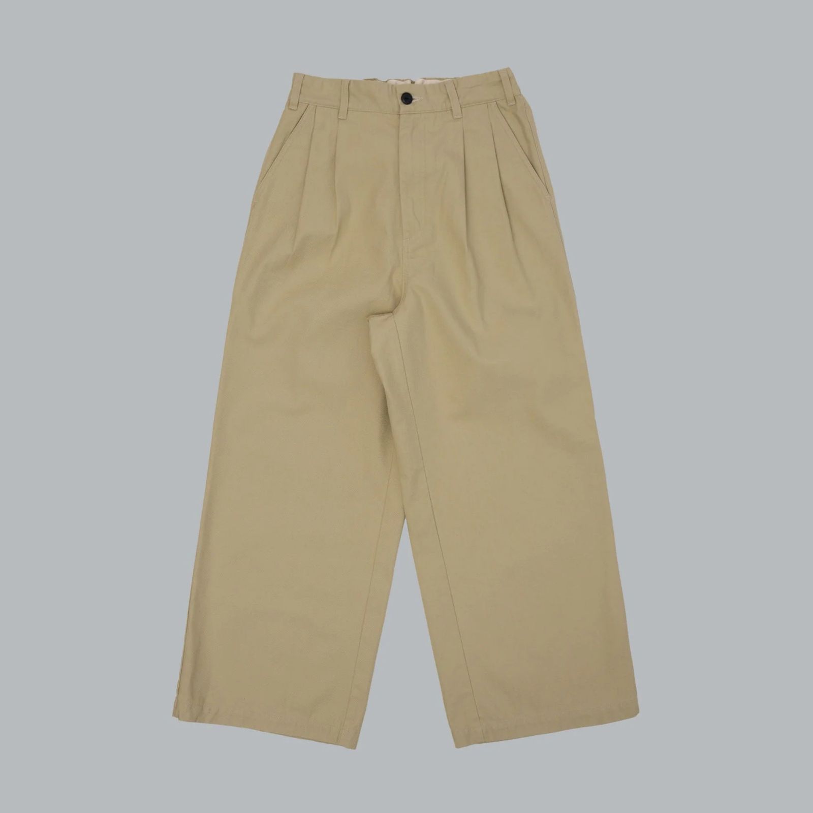 CHINO WIDE TROUSERS （BEIGE） / チノパンツ ワイドトラウザー （ベージュ） 2026SS-PT2-YT